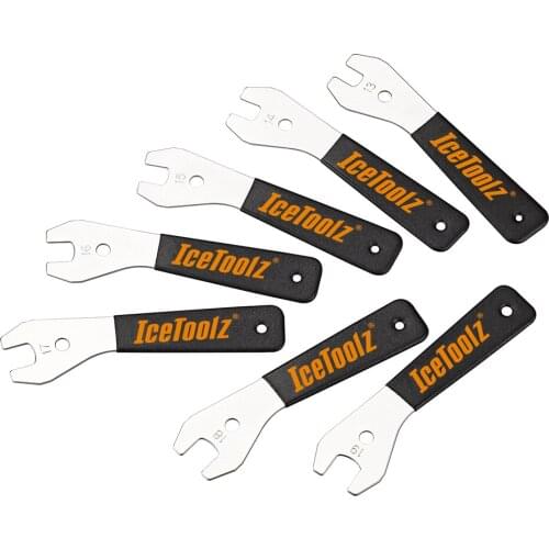 Icetoolz Bicycle Cone Hub Wrench Set Of 47X7 13~19mm Cone Wrench Set Superior Quality Bicycle Repair Tools Hardened steel
