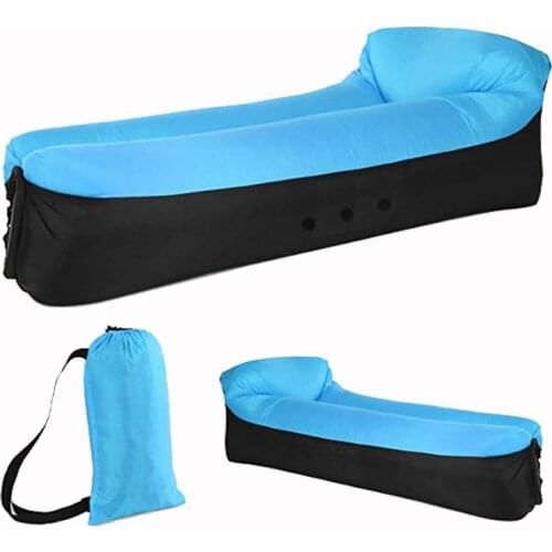 Inflatable Portable Sleeping Bag Outdoor Camping Bed Folding Lounger Sofa Camp Beach Air Mattress Picnic Chair Indoor Sofa Couch