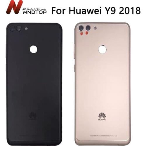 Original For Huawei Y9 2018 Back Glass Cover Rear Door Case For Huawei Enjoy 8 Plus Battery Cover With Camera Lens