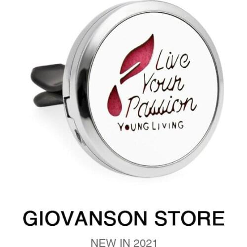 30mm Essential Oil Air Freshener Love Tree of Life Car Vent Clips Diffuser Locket Perfume Free 10Pads