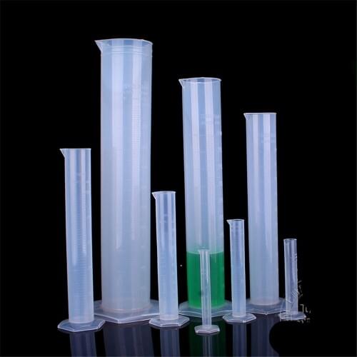 250ml Plastic Measuring Cylinder Laboratory Test Graduated Liquid Trial Tube Tool Jar