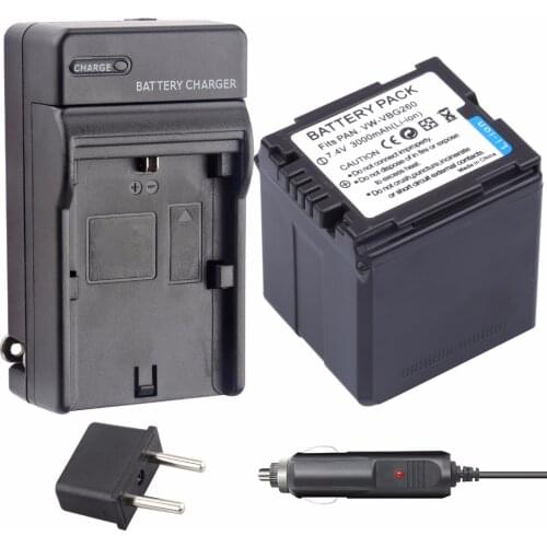 Probty VW-VBG260 VW VBG260 Battery + charger kit for Panasonic AG-AC7 AG-AF100 HDC-HS250 HS300 HS700 SD600 SD700 SDT750 TM300