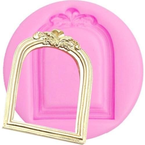 3D fine frame silicone mold Photo Shape Cake decorating tools chocolate kitchen Baking accessories F0742