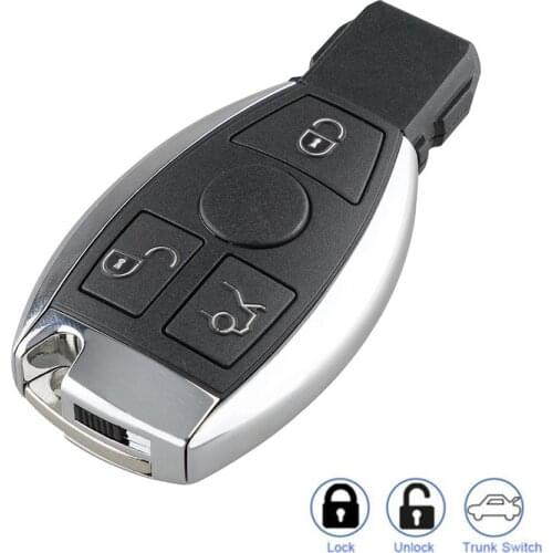 Smart Remote Key Keyless Fob Cover For Mercedes Benz NEC BGA Control 315Mhz/433.92Mhz 3Buttons Car Remote Key Cover Protecter