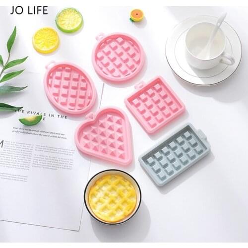JO LIFE Waffle Moulds Silicone Pancake Baking Biscuit Cookie for Children Cake Pan Mold