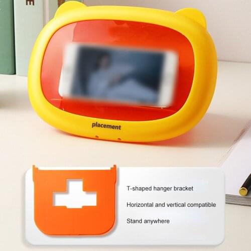 Bathroom waterproof mobile phone box wall-mounted free punching toilet chase artifact bath shelf home storage box dropshipping