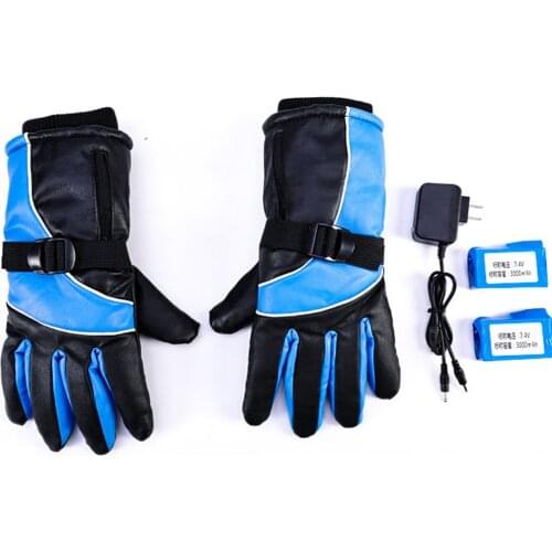 Lithium Battery Power Charging and Heating Waterproof Gloves Outdoor Cycling Winter Warm Electric Heated Glove