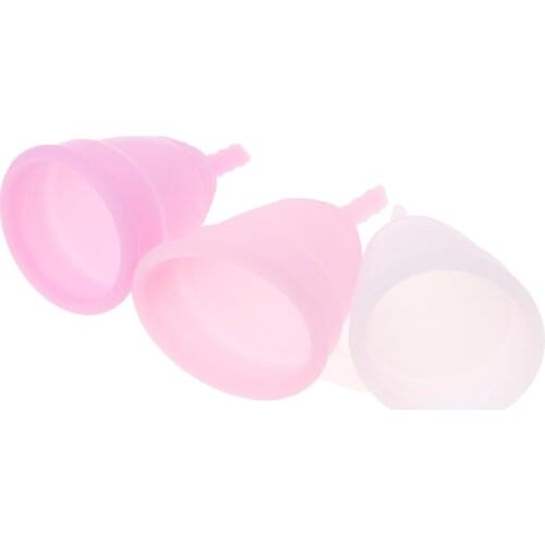 1PC Menstrual Cup For Women Hygiene Medical 100% Silicone Cup Menstrual Reusable Lady Cup Menstrual Than Pads Hot