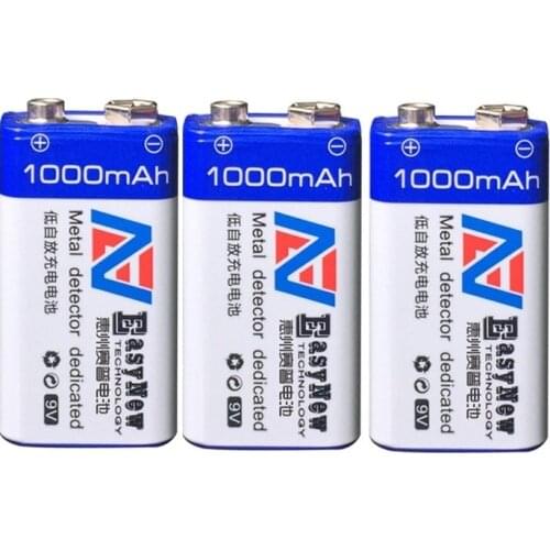 3pcs/lot 9V 1000mAh Rechargeable 9V Lipo Battery For RC Camera Drone Accessories