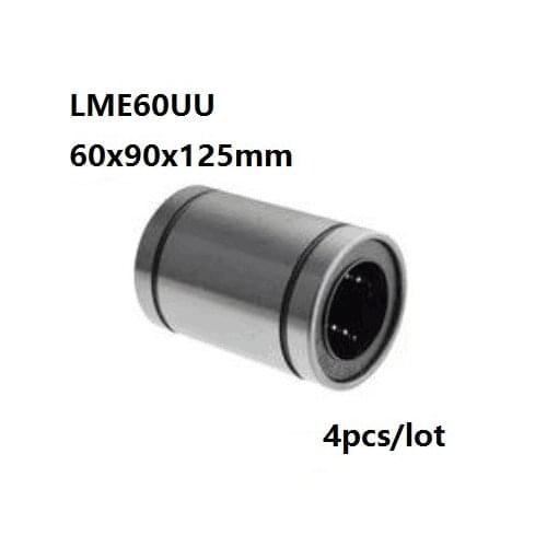 4pcs/lot LME60UU LME60 60x90x125mm Linear motion bearings bushings for CNC router parts 60*90*125mm