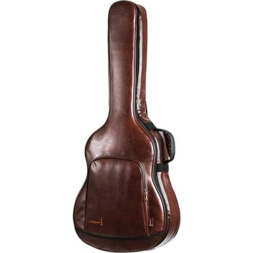 40 41 Inch Thickened Shockproof Soft PU Leather Folk Acoustic Guitar Backpack Waterproof Guitarra Shoulder Bag Carrying Case