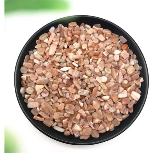 50g 2 Size Natural Red Moonstone Gravel Rock Quartz Gemstone Mineral Specimen Natural Stones and Minerals