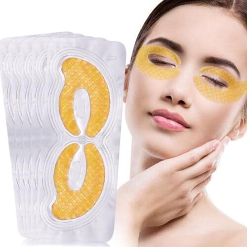8-3Pair Collagen Eye Mask Gold Eye Patch Eye Gel Remove Dark Circles Anti-Puffiness Anti-Aging Moisturizing Masks For Eyes Care