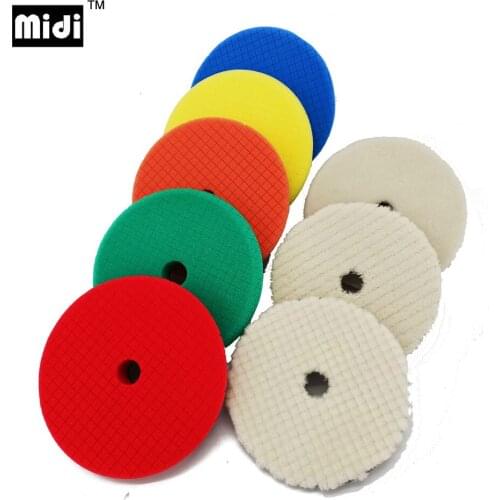 8pcs Car Polishing Kit 5/6 Inch Car Polish Buffing Pad Abrasive Disc Sponge Foam Pads
