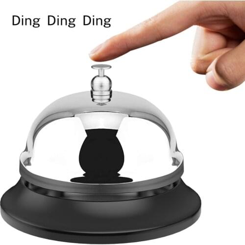 Large Bell Table Bell with Metal Rust-Proof Structure Desk Hotel School Restaurant Service Bell