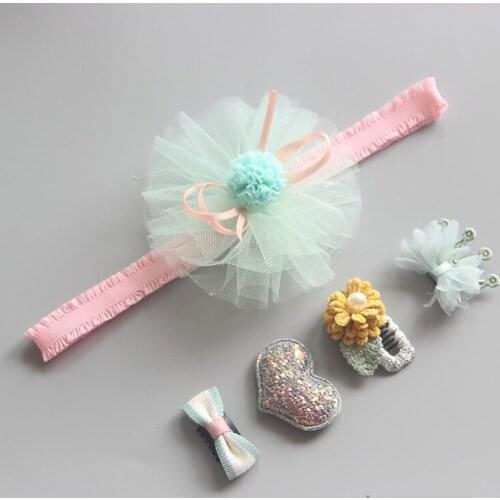 Childrens head accessories baby hair band baby head band children crown hair clip hair clip set childrens hair accessories