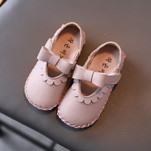 Walking Shoes for Girls Kids Soft Bottom Princess Shoe Little Girls Single Shoes Chaussure Fille black white brown 1 2 3 4 5 6T