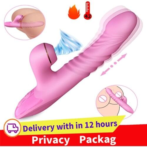 Clitoral Sucking G Spot Dildo Vibrator with 7 Powerful Modes Clit Sucker Rechargeable Clitoris Stimulator Sex Toys for Women