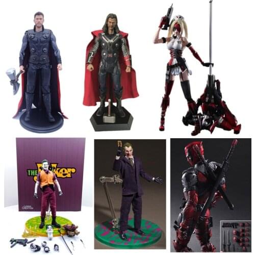 Jack Figure Quinn Thor Dead pool PVC Action Figures Model Toys Gift Doll