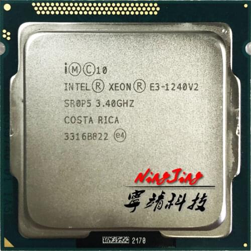 Intel Xeon E3-1240 v2 E3 1240v2 E3 1240 v2 3.4 GHz Quad-Core CPU Processor 8M 69W LGA 1155
