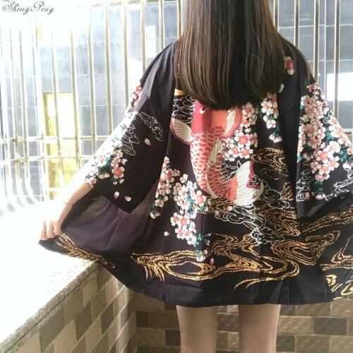 2021 new japanese lady satin kimono yukata vintage stage performance costume traditional robe ladies japanese kimono CC261