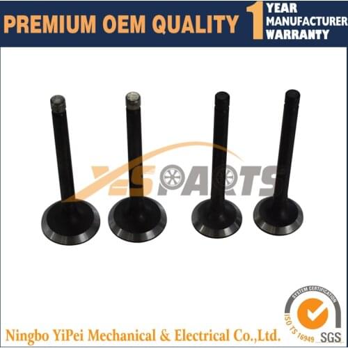 Valve Set for KUBOTA Z482 (76.9mm) - Intake x 2 + Exhaust x 2