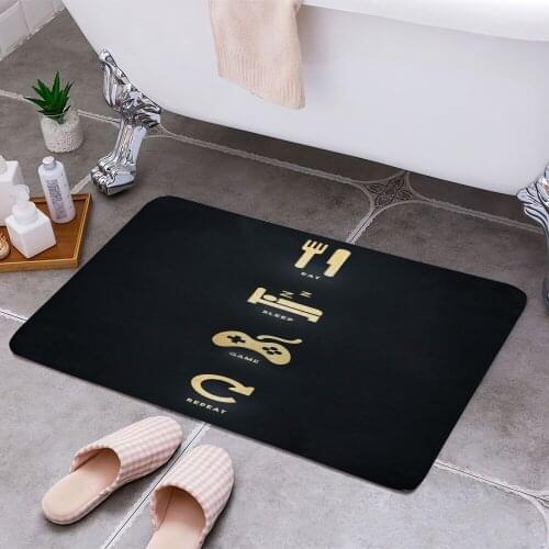 Steps for a Gamer Life 3D Print Doormats Rectangle Non-Slip DoorMat Bedroom Kitchen Entrance Print Door rugs Dropshipping