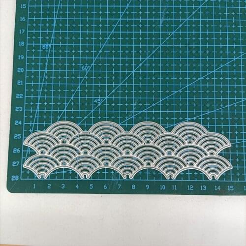 Metal Cutting Dies For Scrapbooking Hollow Wave Border Stencil Craft Paper Knife Mould Blade Punch Card Making Die Cut Template