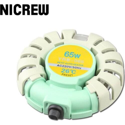 NICREW 220V Automatic Temperature Control Constant Temperature Controller 26degree Mini Aquarium Heater Fish Tank Accessories