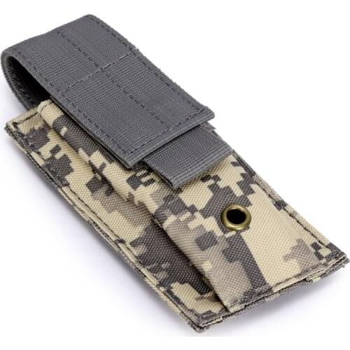 Mens Bag Outdoor Hunting Molle Flashlight Pouch Magazine Pouch Torch Holder Case Light Holster Bag