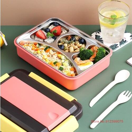 2021 New Arrivals Insulated Stainless Steel Lunch Box With Mobile Phone Holder Internet Celebrity Meal Box For Female Office Use