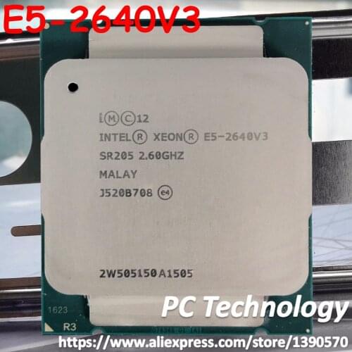 E5-2640V3 Original Intel Xeon OEM Version not es E5 2640V3 2.60GHz 8-Core 20M LGA2011-3 90W E5-2640 V3 free shipping E5 2640 V3
