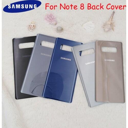 Original Samsung Note 8 Back Battery Housing Cover Rear Door Panel Case Replacement Parts For Galaxy Note8 N950 N950F & Stickers