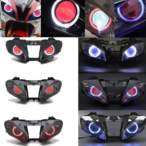 Front Fully Assembled Headlight Assembly Projector Head Lamp Fits For Yamaha YZF R6 2008-2015 Custom Head Light Accessories
