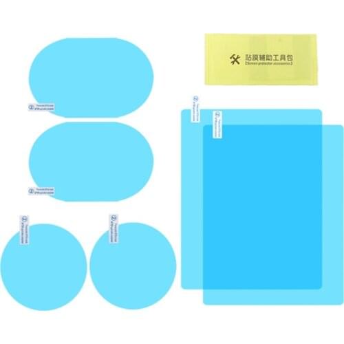 6 Pcs Car Rear View Mirror Rainproof Film Anti-Fog Clear Protective Sticker Anti-Scratch Waterproof Mirror Window Film