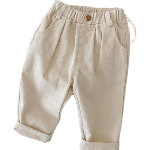 Boys Casual Pants Clothing Cotton Boys Long Trousers Toddles Infant Children Boys Fashion Clothes Sport Pants Spring Autumn 1-7t