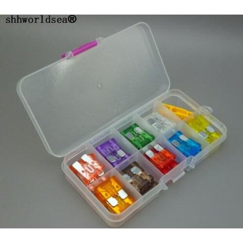 Shhworldsea (standard fuse )910pcs Standard Medium Blade Fuse Box Auto Car 1A 2A 3A 5A 7.5A 10A 15A 20A 25A 30A 35A 40A
