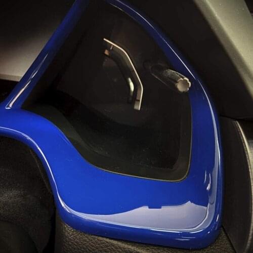 Blue Car Dashboard Decorative Frame Dial Rings Trim Frame for Honda 10Th Gen Civic 2016 2017 2018 2019 2020