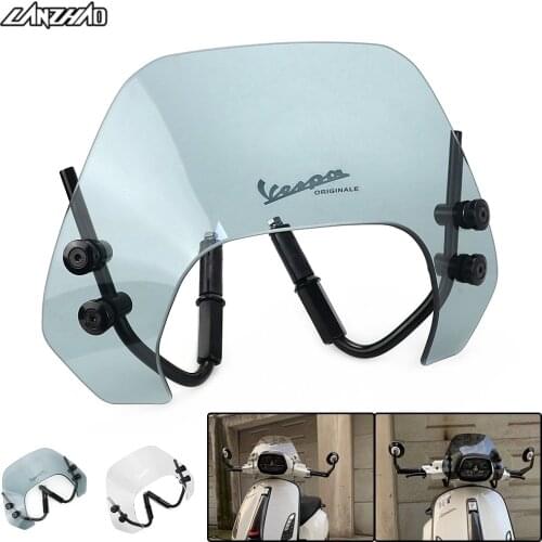 Sprint Motorcycle Windshield Mini Windscreen Air Deflector Scooter Accessories for Piaggio Vespa Sprint 150 2013- 2019 2020 2021
