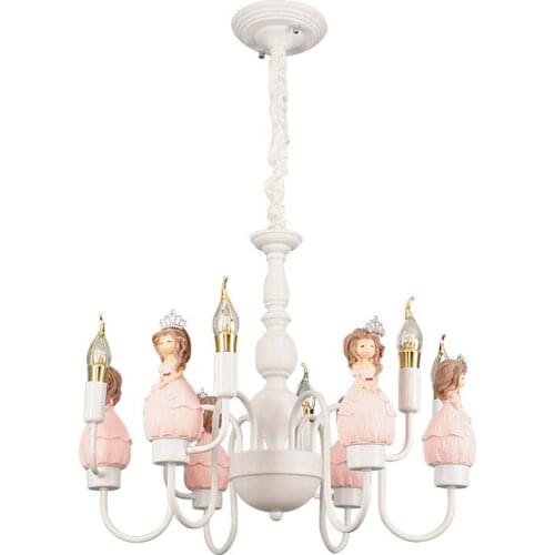 Korean Style Simple And Creative Princess Room Girl Cartoon Childrens Room Bedroom Living Room Lamp E14, AC110V 240V