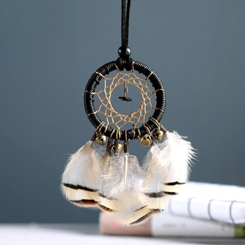 Vintage Bell Dream Catcher Creative Home Kids Room Decoration Corridor Wind Bell Pendant Handmade Feather Dreamcatcher-60292