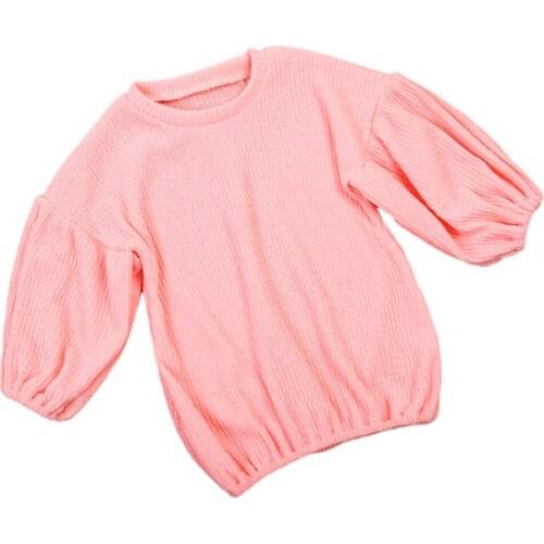 2020 Baby Spring Autumn Clothing Infant Kids Girl Long Sleeve T-Shirt Tops Sweater Baby Tee Pullover Top Solid Shirt 1-6T