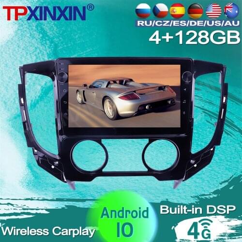 4+128G For Mitsubishi Triton 2018 2019 2020 Android Car Stereo Radio Tape Recorder Multimedia player GPS Navigation HD Screen