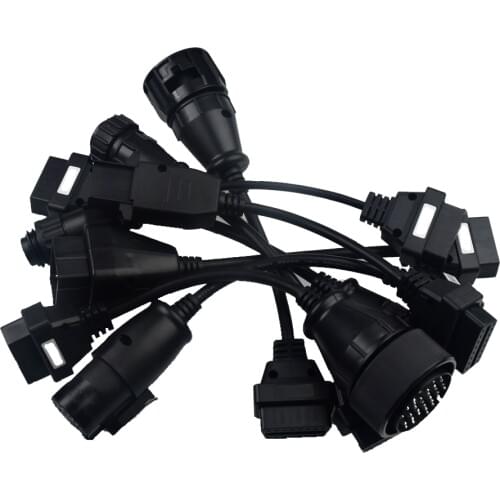 8pcs Truck Cables OBD 2 For TCS Pro Multidiag pro Diagnostic Interface scanner Tool for man for Renault for Volvo