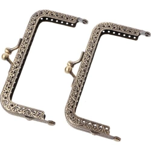 83XC 1Pc DIY Purse Handbag Coins Bags Metal Kiss Clasp Lock Frame DIY Craft 10.5cm