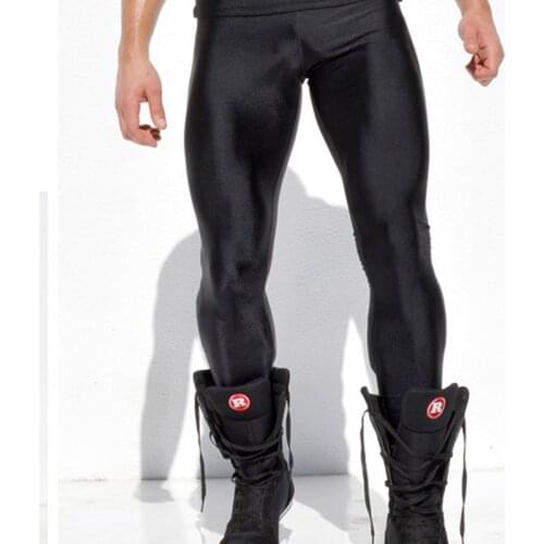 Men High Stretch Tight Pants Long Pants Legging Pant Brand Sexy Designed Low Waist Sweatpants Full Length