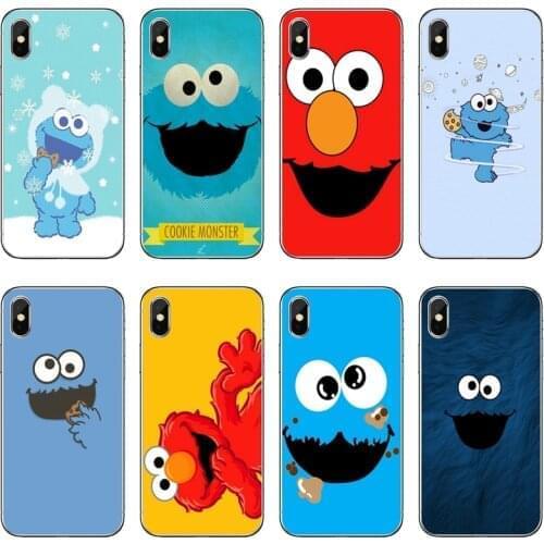 Elmo Cookie Monster soft Transparent Phone Case For Huawei P30 P20 Pro P10 P9 P8 Lite Y5 Y6 Y7 Y9 P Smart Plus 2018 2019