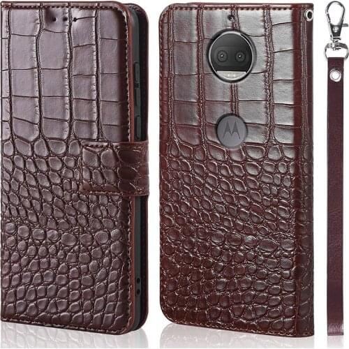 DOREXLON Case for Motorola Moto G5S Plus XT1803 XT1805 XT1806 XT1804 XT1802 cover Crocodile texture leather flip Case