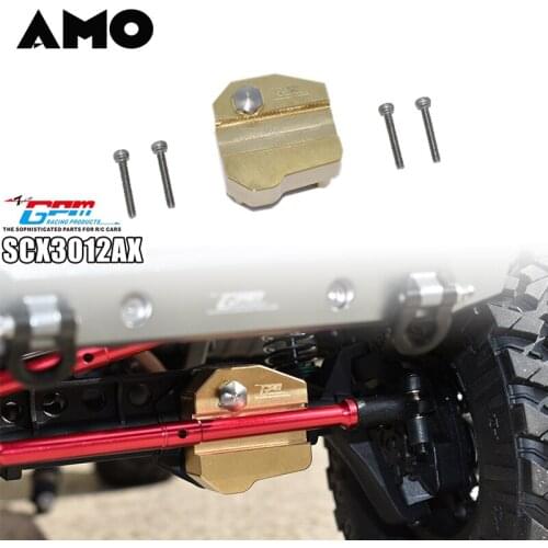RC Car Parts GPM AXI03007 SCX10 III Universal Copper Front Rear Gearbox Case Shell Hydraulic Transmission Box Housing SCX3012AX