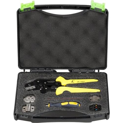 JX-D5 Multifunctional Ratchet Crimping Tool Wire Strippers Terminals Pliers Kit